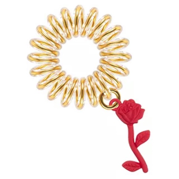 3/$15 NEW INVISIBOBBLE Disney Princess Belle Spiral Hair Ties Rings 5-pc - Picture 5 of 16